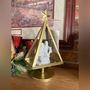 Gold Star of Bethlehem Holiday Nativity Tree Display NWT